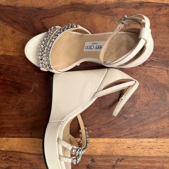 Jimmy Choo
Women's Bing 120 Embellished Wedge Sandals - Picture 3 of 5